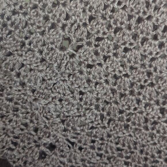 Vintage Granola Girl Goblincore Soft Open Knit Long Poncho Medium - Picture 4 of 8